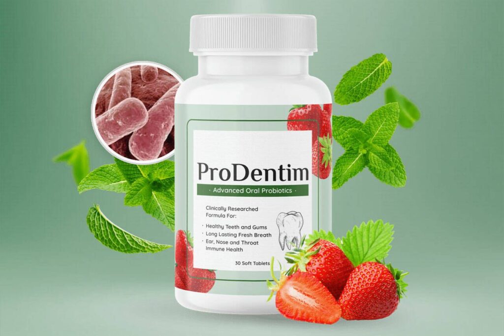 ProDentim bottle oral probiotic supplement